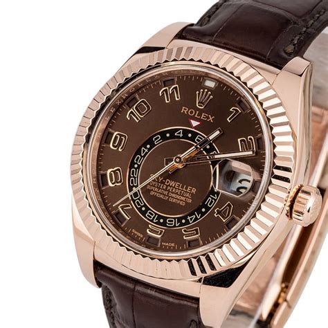 rose gold rolex sky dweller|rolex sky dweller price uk.